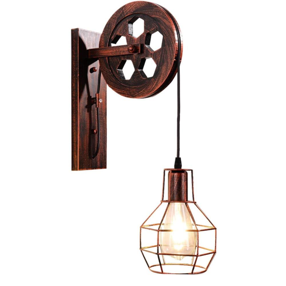 Vintage Industriale Steampunk Luci Da Muro Retro Tubo Lampada Parete