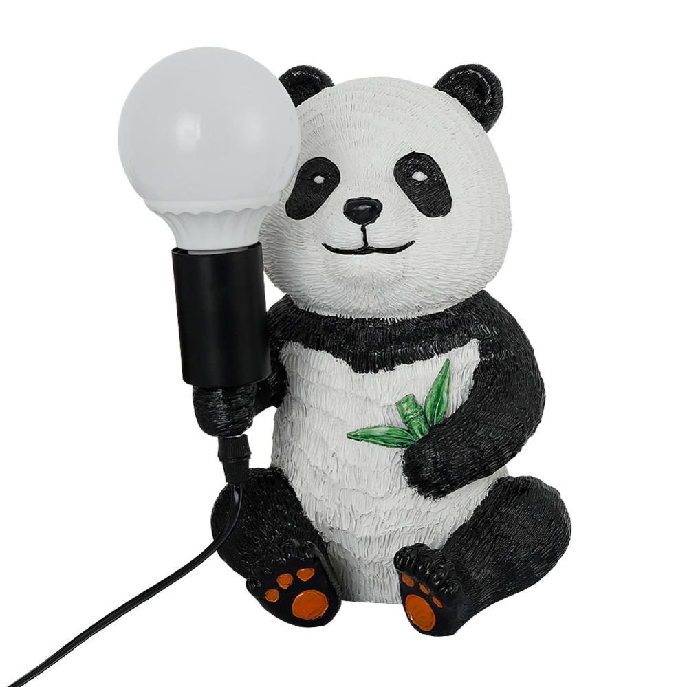 Resin Panda Design Table Lamps, Modern Creative Night Light with Plugin Cord, Animal LED Desk