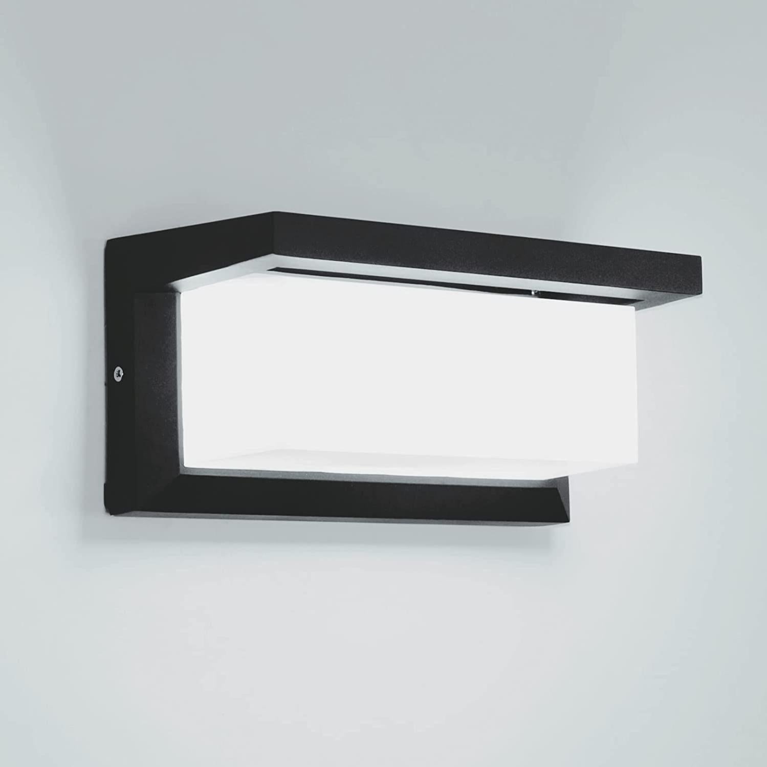Applique Da Esterno LED 8W 40cm - Impermeabile IP65, 4000K Bianco Naturale, Alluminio, Per Giardino - Foto 6