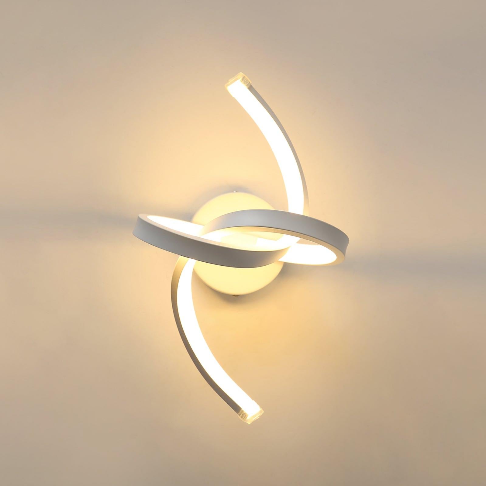 Applique Murale Interieur, 16W Appliques LED Design Courbe, Lampe ...