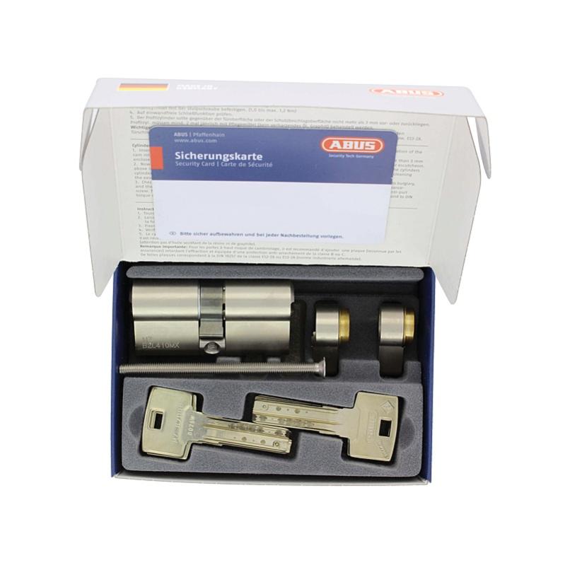 2 Cylindre En Laiton Euro 45-45mm, Serrure à Clé-Barillet De 90mm Avec 5 Clés Horizontales En