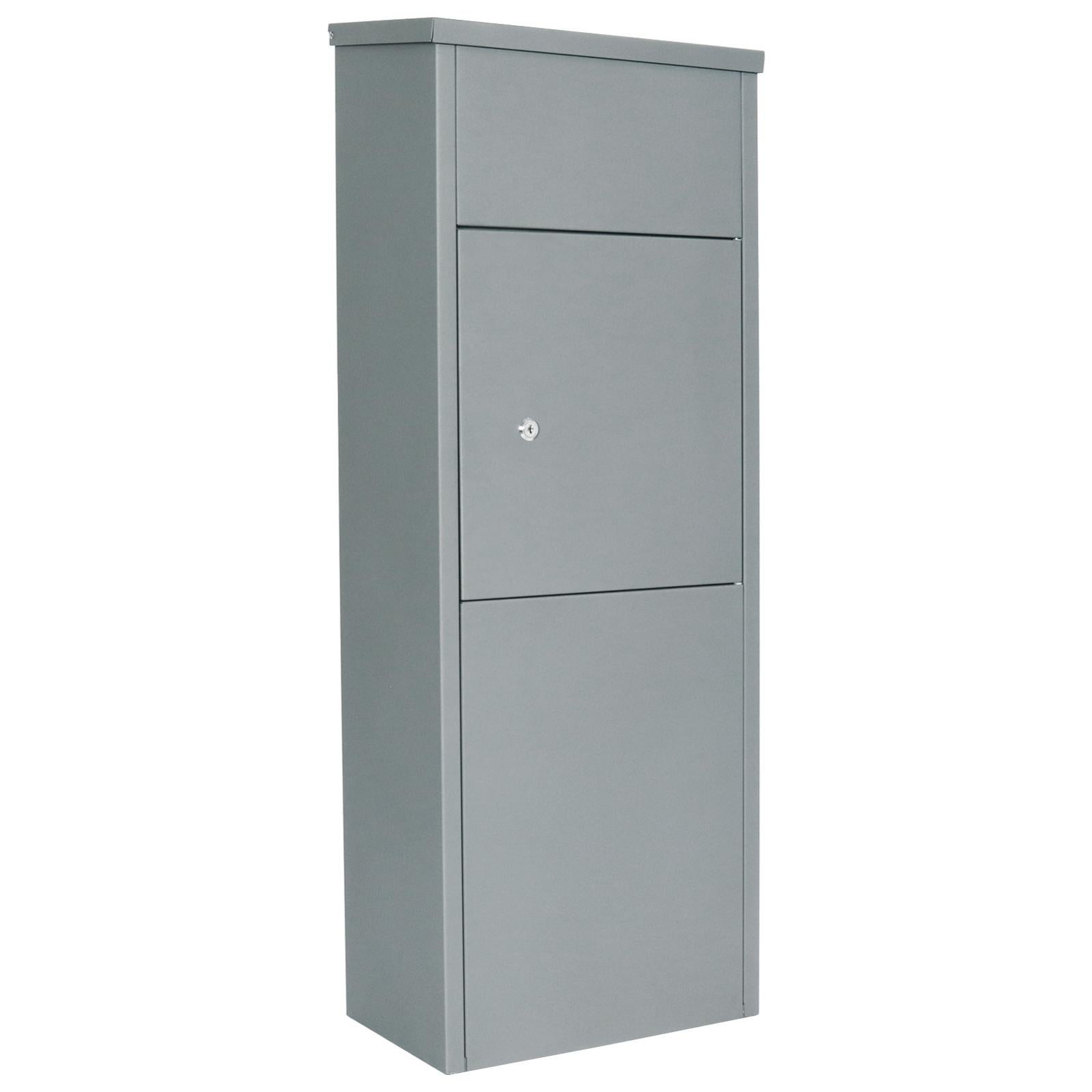 Profirst Mail PM 1100 boîte à colis grise avec verrouillage cylindrique ...
