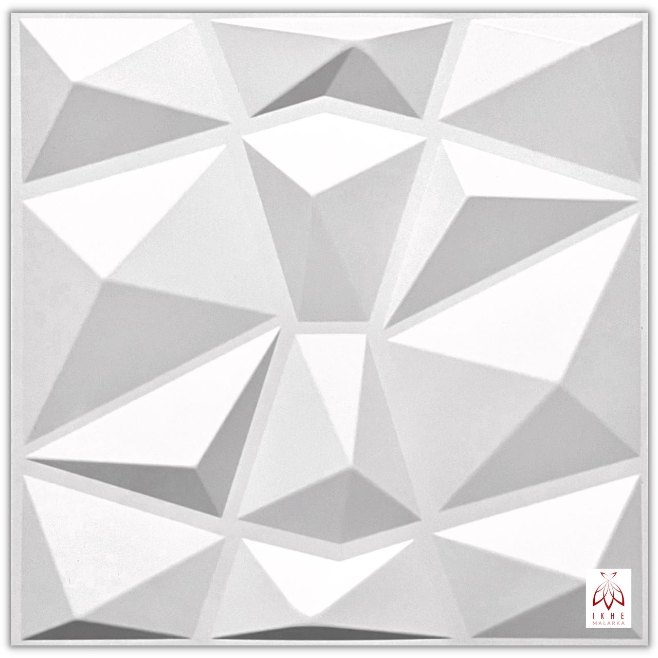 12PCS/3M² Paneles 3D Paneles de plástico de PVC Paneles de pared Sala de  juegos Techo de pared 3D Look Diamond Silver