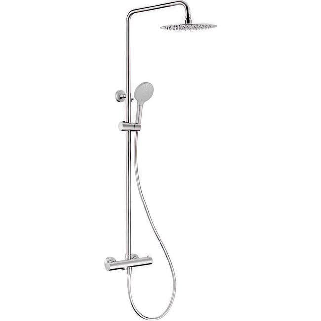 Spruzzatore Doccia 25 Cm Acciaio Inox SUS304 Rotondo Nero Opaco