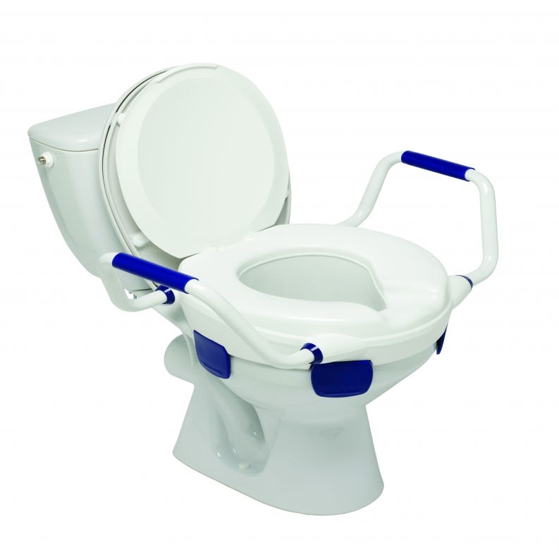 Rialzo wc a ciambella, con braccioli, Ausili per l'autonomia - Ausili per  la toilette - Alza WC