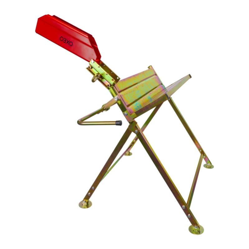 Chevalet De Sciage Pliable Relaxdays - Acier Galvanisé - Charge 150 Kg - Pour Tronçonneuse Et Bois De Chauffage