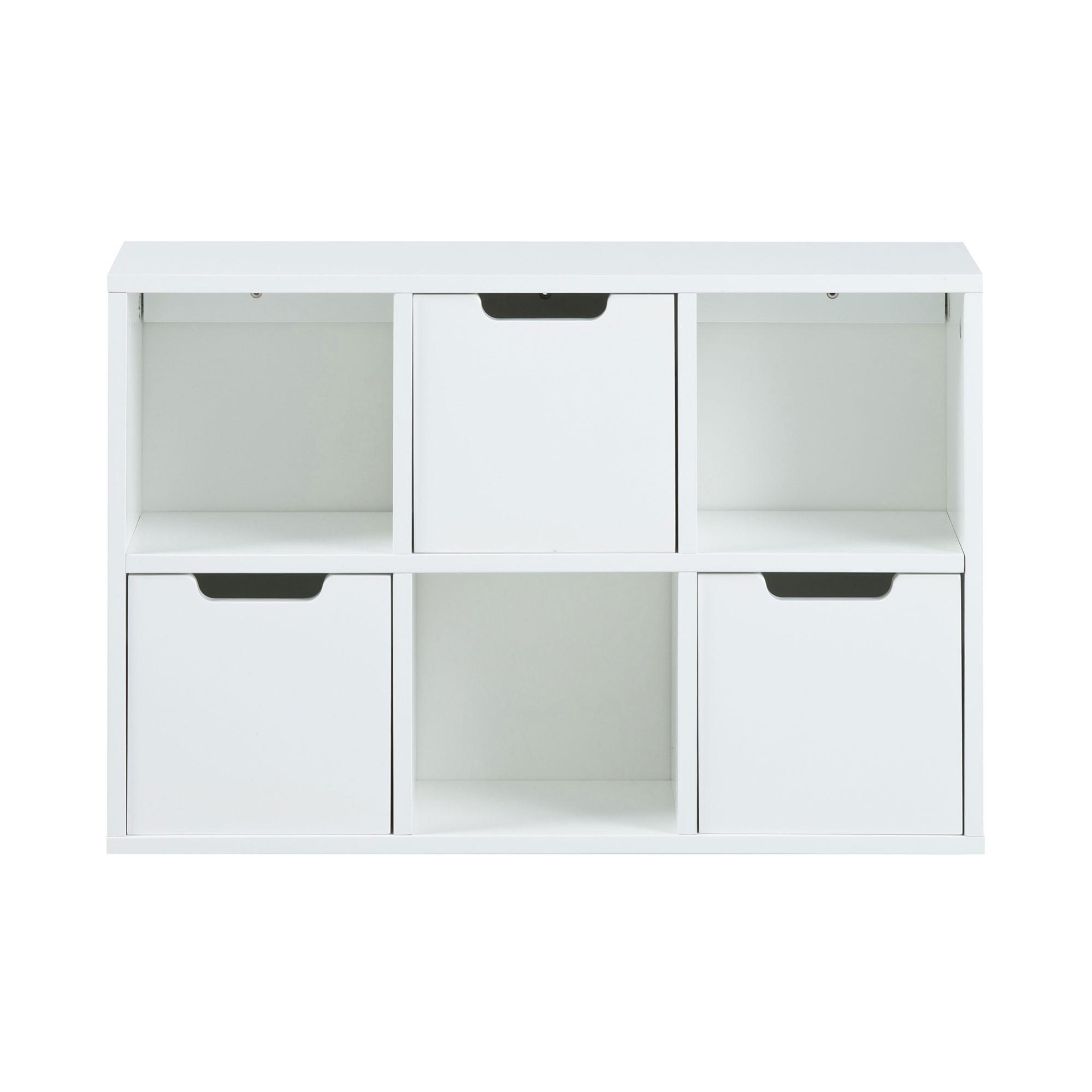 Bibliothèque 6 cubes de rangement 58x18x39 cm blanc XENOR Leroy Merlin