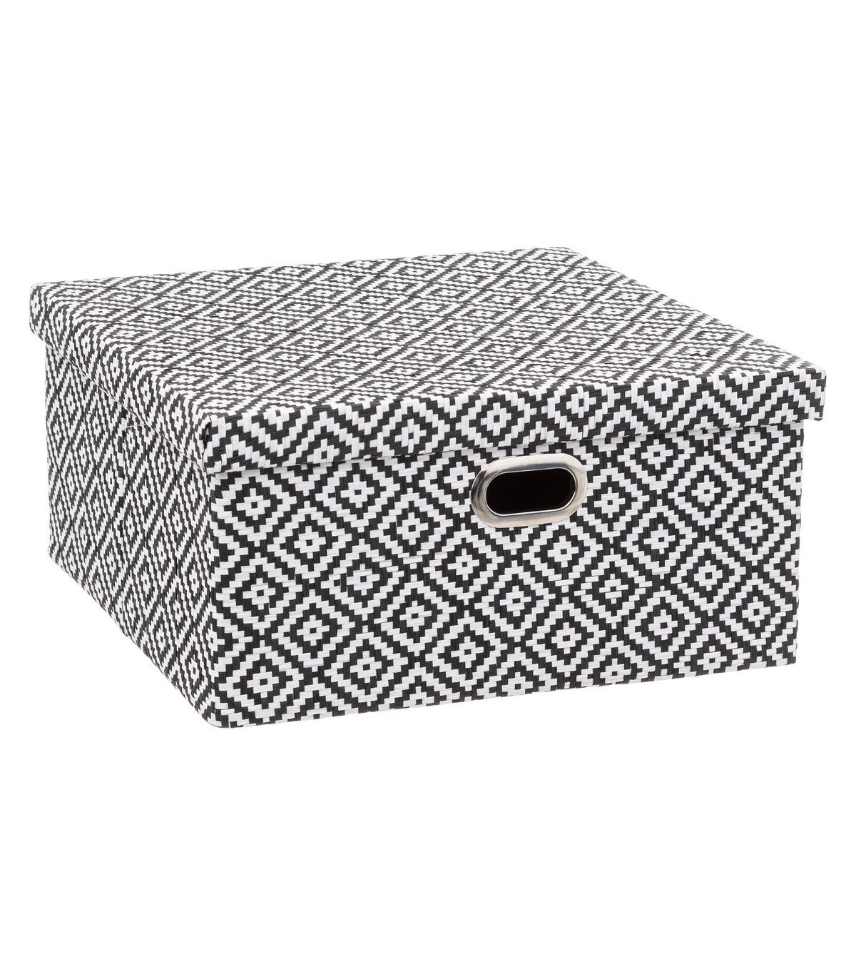Boîte de Rangement avec couvercle en polycoton 15 x 31 x 15 cm - Boites de  rangement - Décomania