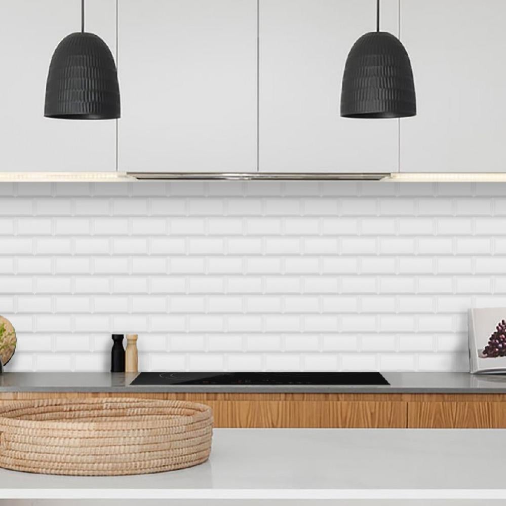 Crédence cuisine adhésive MANON Carreaux Métro L200 x H70 cm