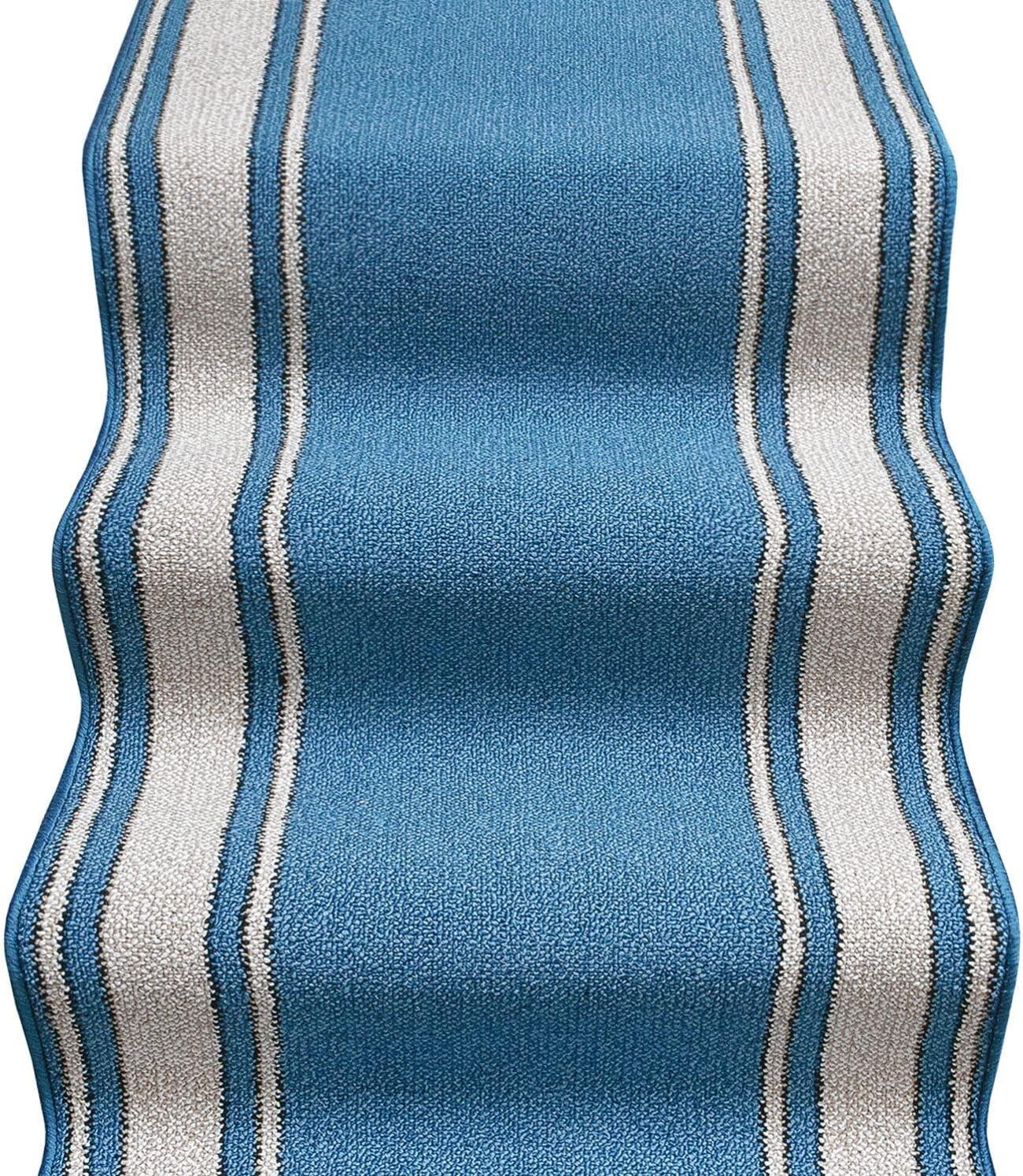 Tappeto Scala Antiscivolo Mod. Linda - 67x850cm Marrone Made In Italy