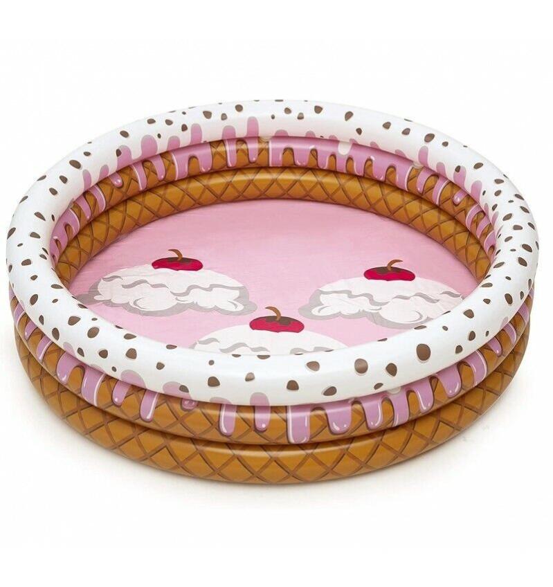 Piscina Hinchable Para Niños Bestway Infantil 160X38X160Cm Helado 51144