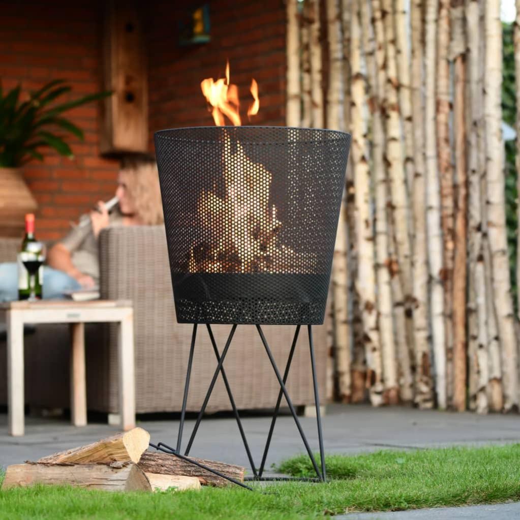 Braciere Da Esterno Tulsa In Acciaio - Design Rustico, Ideale Per Giardino E Terrazzo