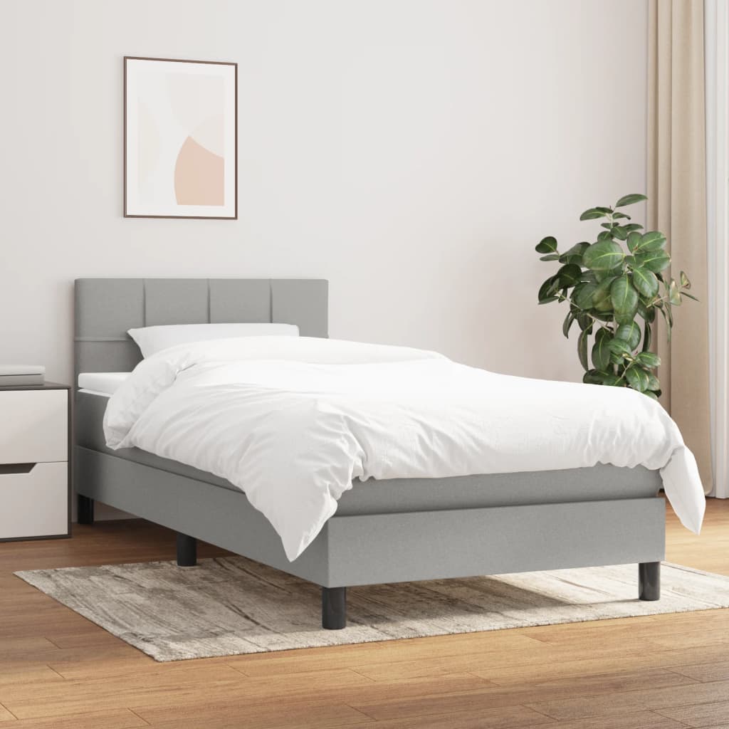 Estructura de Cama tapizada Sorni de 30 cm, 150x190 cm, Beige