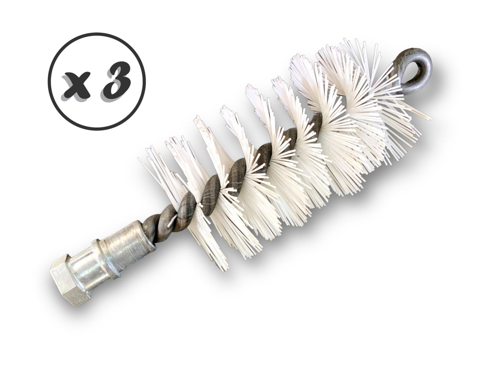 Brosse Nettoyage Longue 73,7cm Pour Bonbonnes Verre - Lot De 3 - Nylon Et Inox - Fermentation