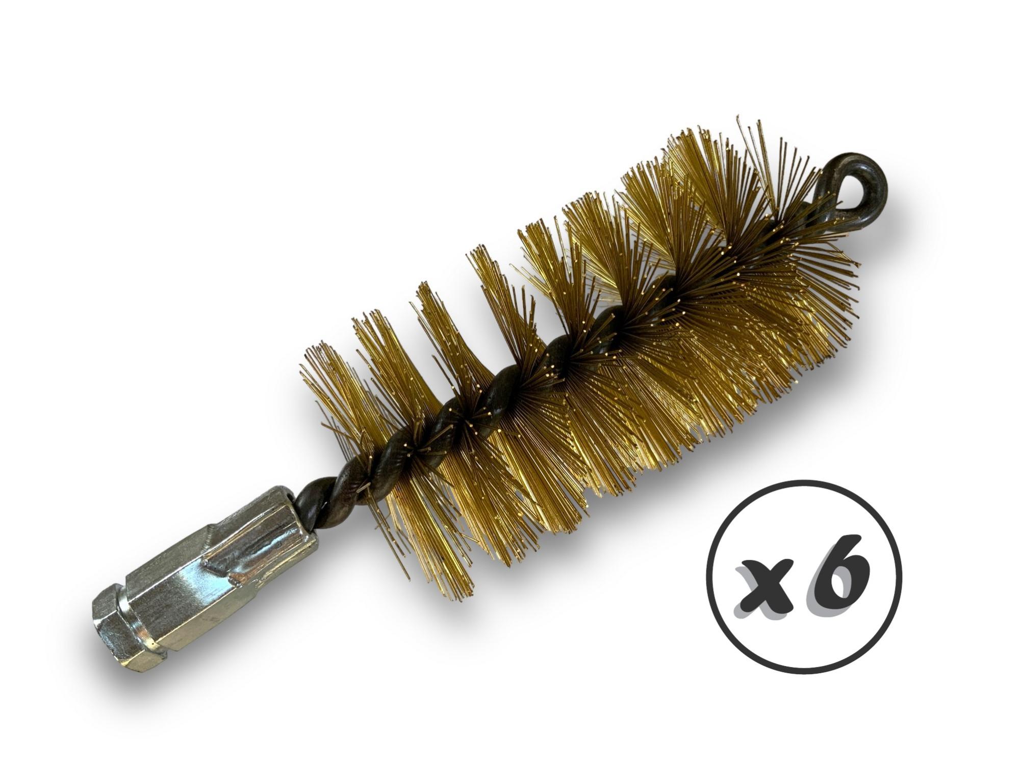 Lot de 6 Brosses à tube PRO LAITON Ø 60