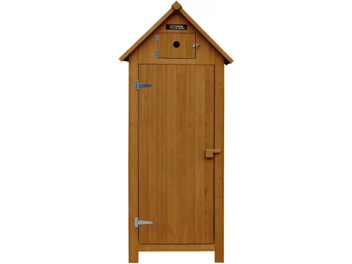 Armoire de jardin "Cabanon" 77 x 54.5 x 179 cm Marron Leroy Merlin