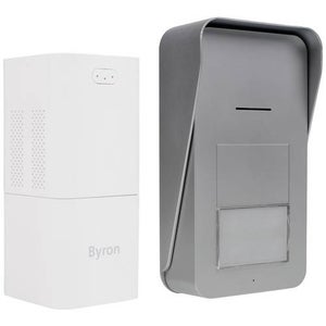 Byron Accessoire pour interphone sans fil, numérique, radio Station  intérieure vidéo, Moniteur supplémentaire blanc