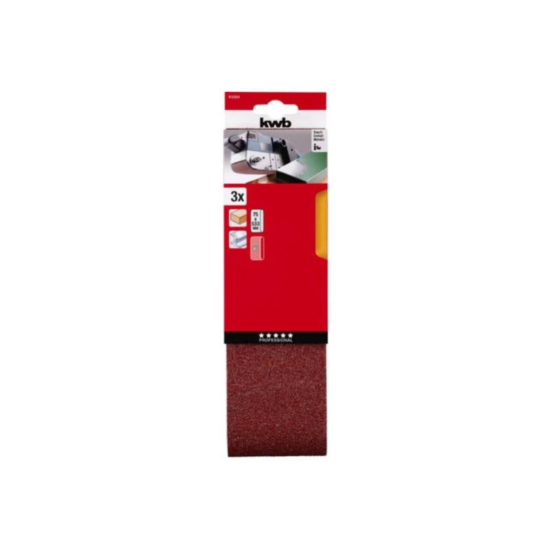 Lot De 10 Courroies Abrasives Grains 40 - Aluminium Oxyde - 3 X 18 Pouces - Premium
