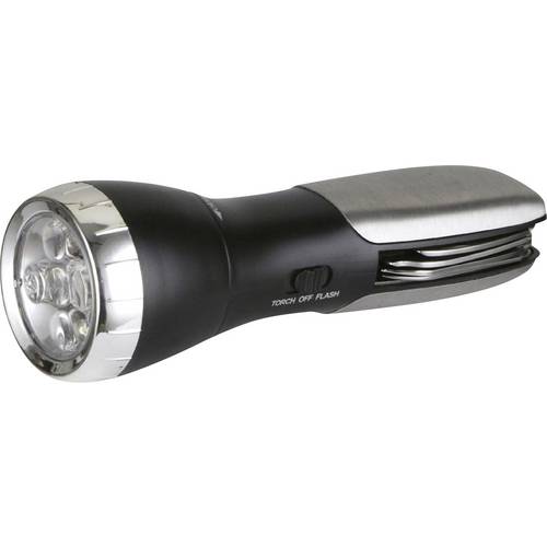 FISHTEC Lampe Torche Rechargeable LED COB - Batterie Lithium - 500 Lumens -  Pivotante a 120 - Sangle Bandouliere - Autonomie 6h - Faisceau 350 M