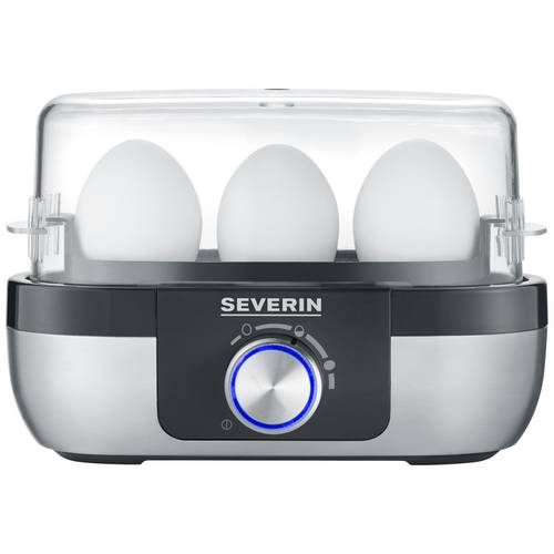 Severin EK 3163 Cuiseur à oeufs sans BPA, avec verre doseur, avec pique-œuf  acier inoxydable, noir