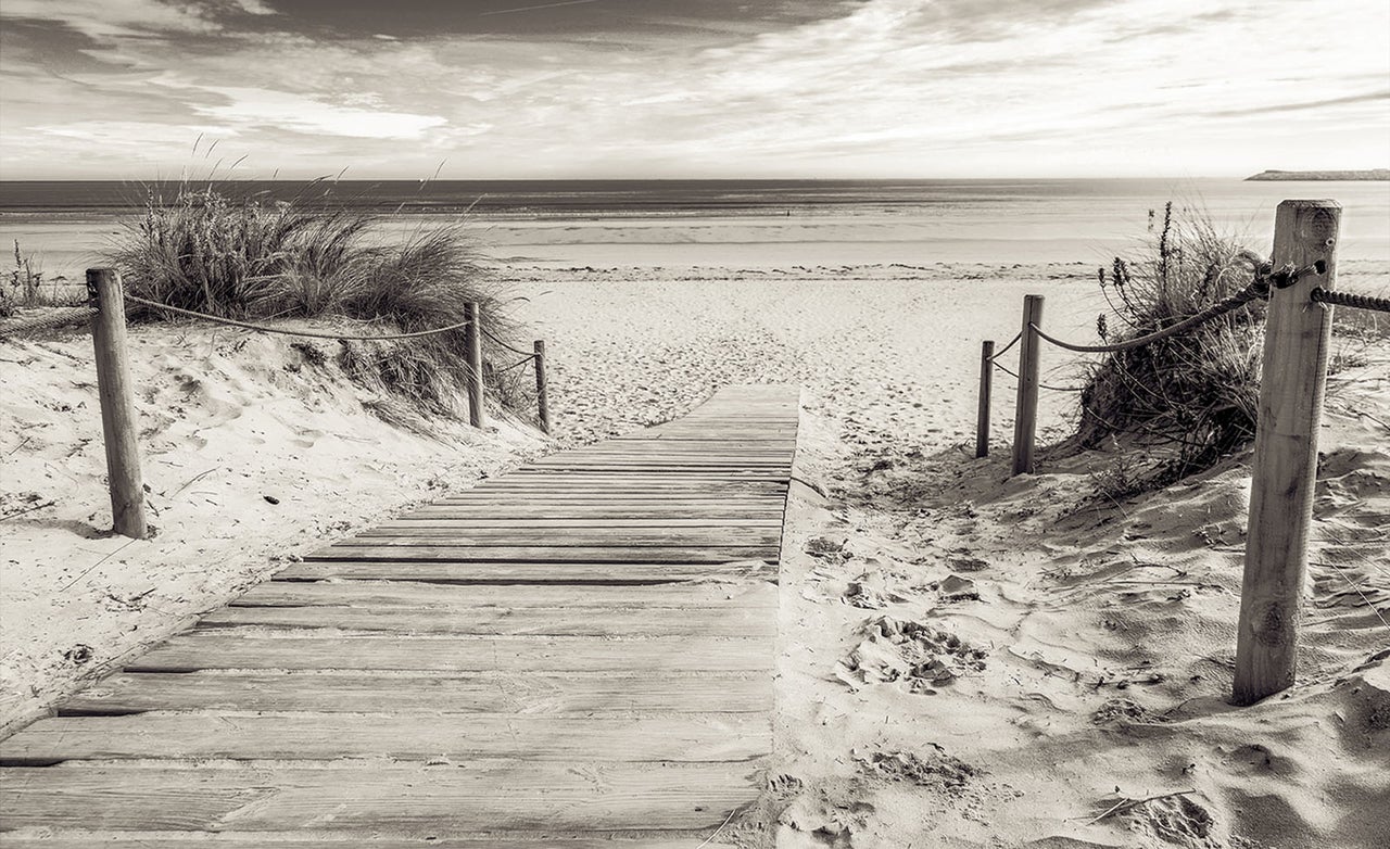 Papel pintado fotografia panorámica playa mar paisaje natura 368x254 cm - incluye cola - moderno salon dormitorio papel no tejido