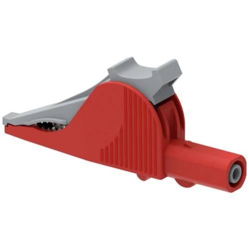 Morsetto a clip isolato Connettore 4 mm CAT II 1000 V Rosso SKS Hirschmann AK 2 B 2540 I