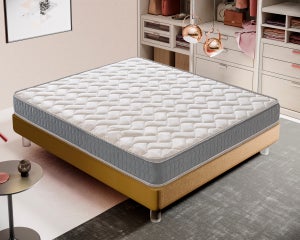 MATERASSO 1 PIAZZA E MEZZA 120 X 190 MODELLO ROMA CON 900 MOLLE  INSACCHETTATE E MEMORY FOAM H. 22 CM.