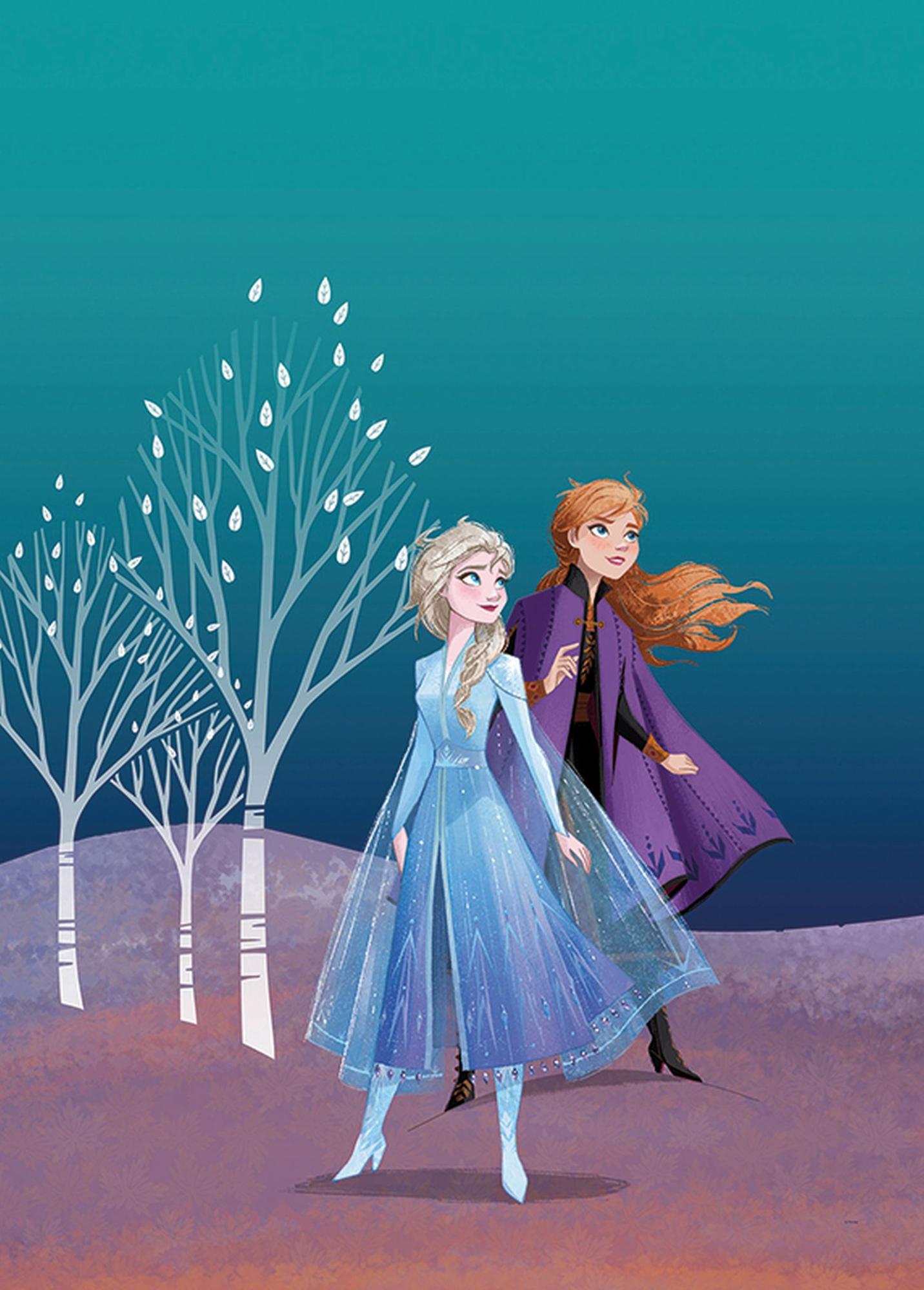 Toile Elsa et Anna main image 0