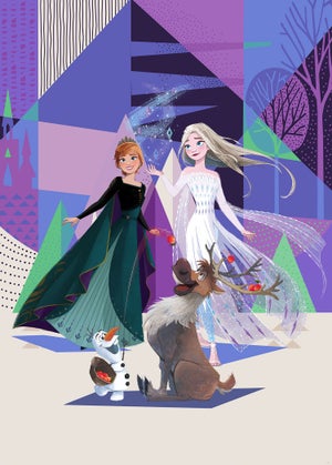 Carta da parati - Disney Frozen - Il Regno di Ghiaccio Elsa