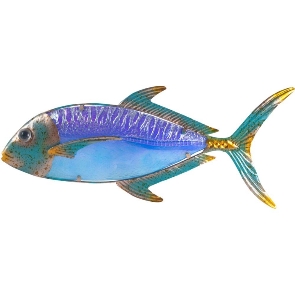 Decorazione Parete A Forma Di Pesce In Metallo - Decorazione Creativa Per Interni Ed Esterni, Facile Da Appendere