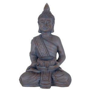 EURASIA® Figura Decorativa de Buda - Budas Decorativos en Resina -  Decoración de Hogar