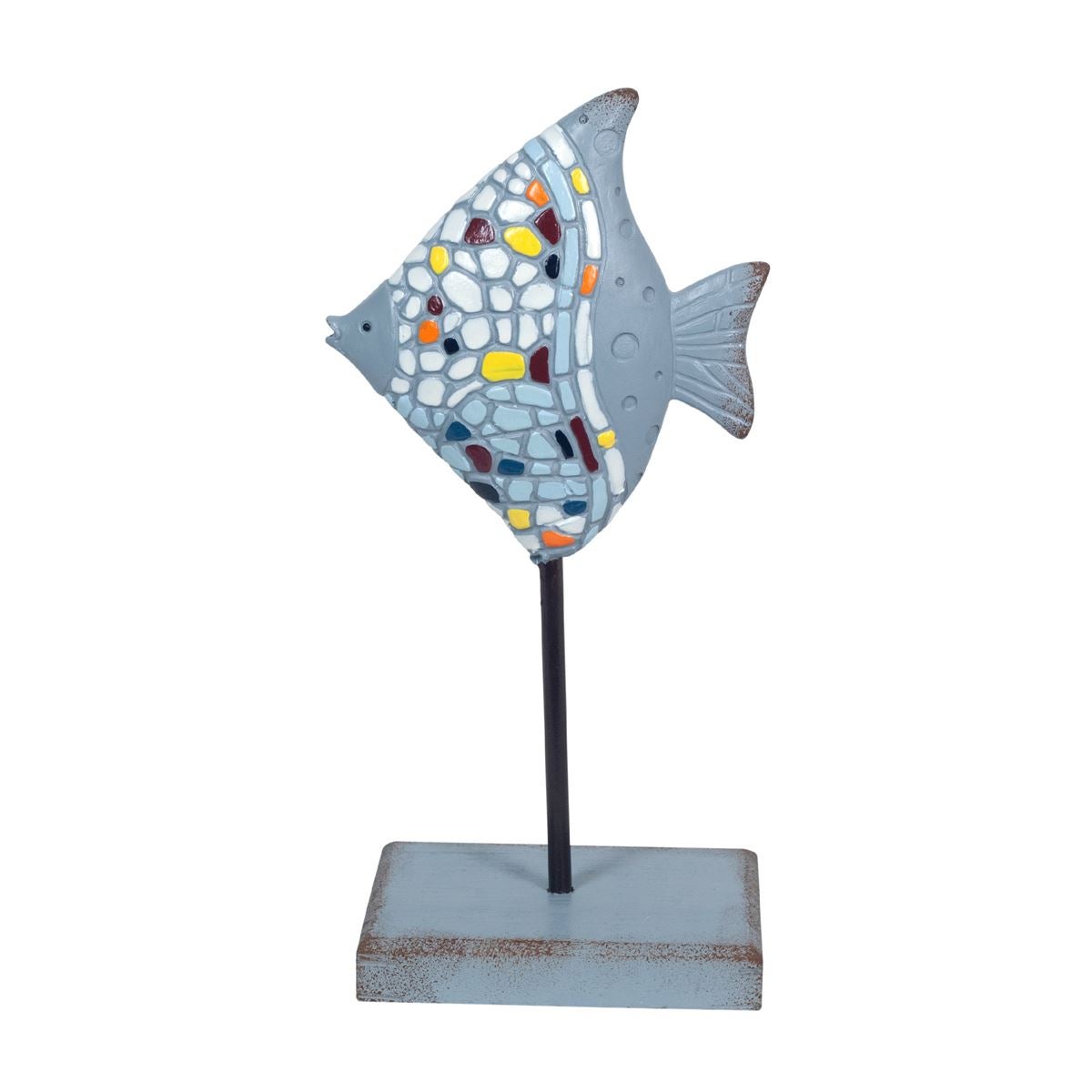By sigris pez trencadis sobre pedestal figuras marinero colección marinero y náutico signes grimalt decor and go