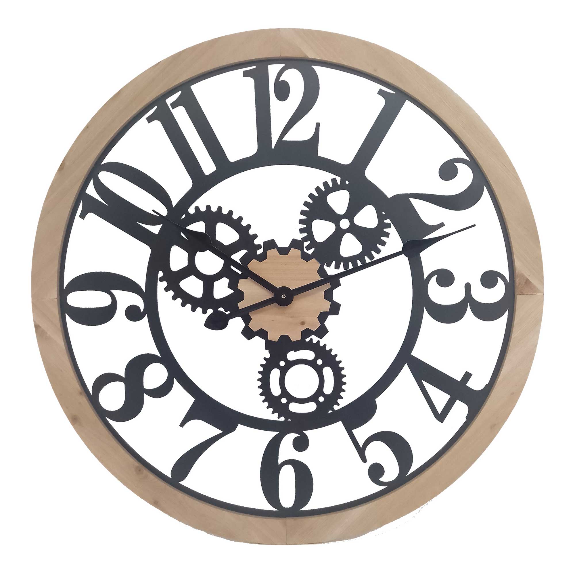 Signes Grimalt By SIGRIS - Reloj Negro de Metal, Reloj Vintage Pared Reloj  Pared Vintage 60x5x60cm