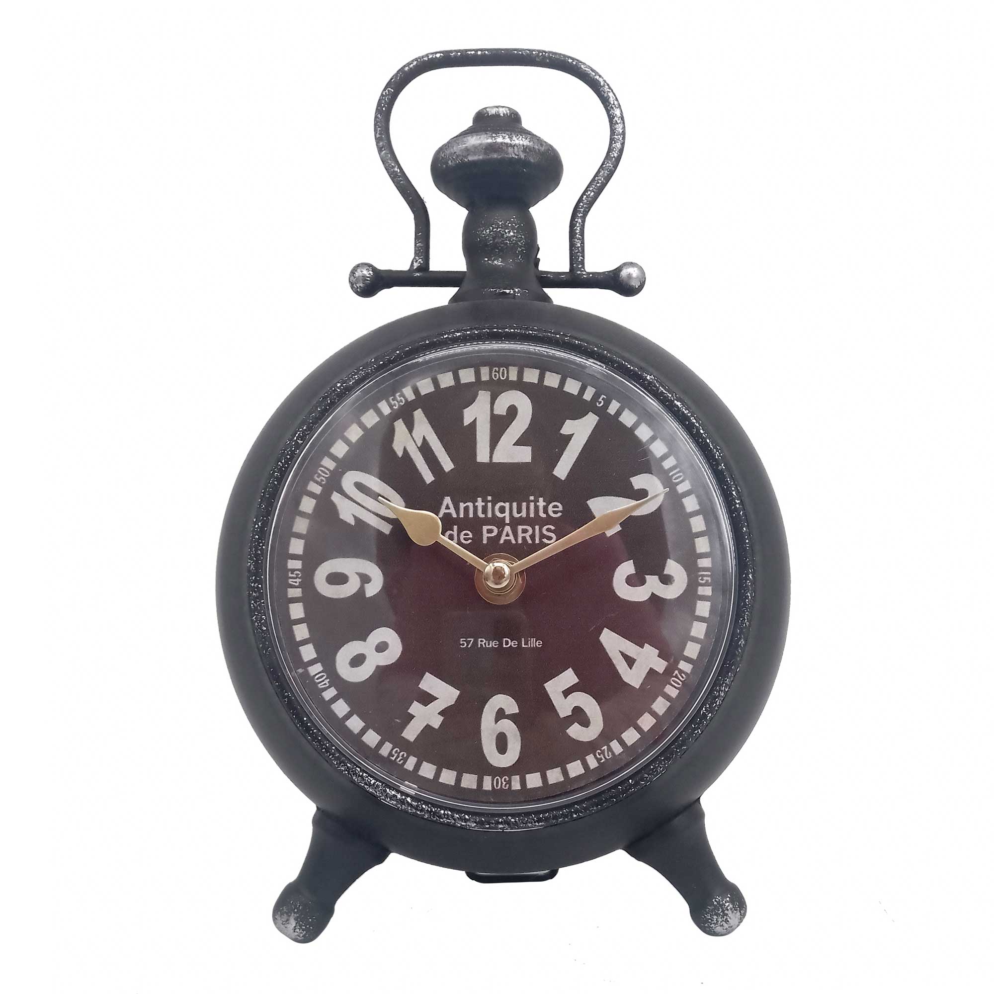 Signes Grimalt By SIGRIS - Reloj Vintage Negro de Metal, Reloj Sobremesa  Reloj Sobremesa Vintage Relojes Decorativos De Mesa 26x9x17cm