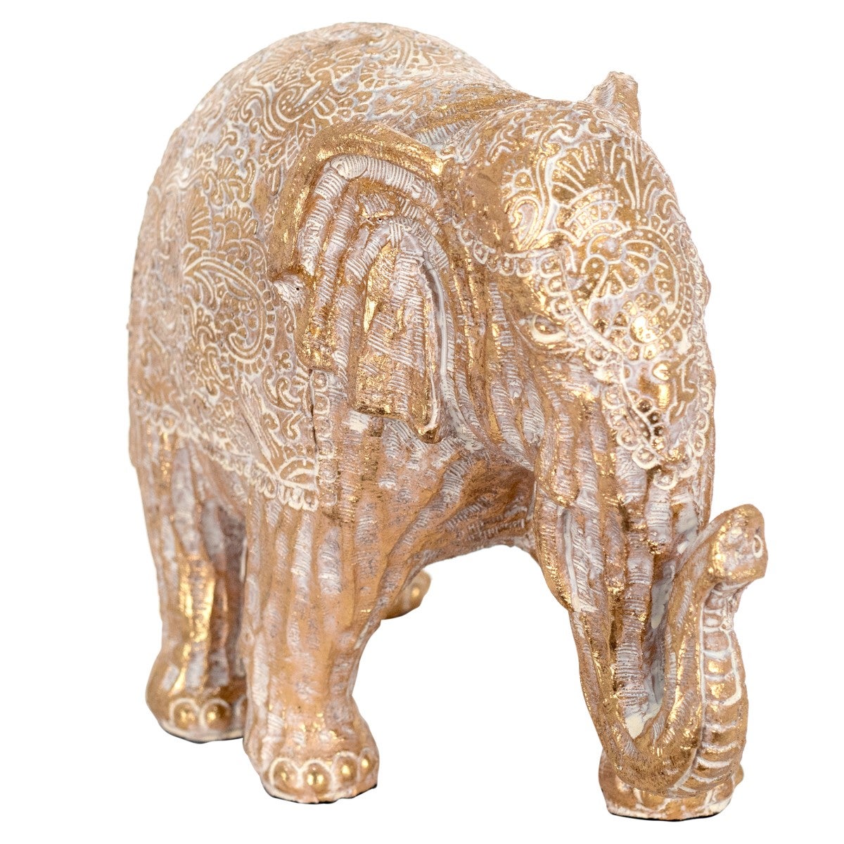 Figura Elefante Blanco de Resina 17X7X16cm Figura de Elefante Decoración  Hogar Figuras De Resina Para Jardin BY SIGRIS