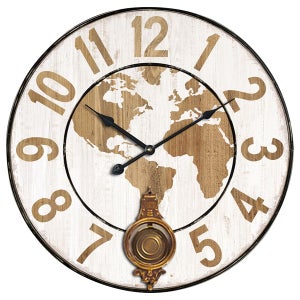 Reloj de Pared Reloj de Diseño Reloj Decorativo Salón Madera Retro Woodheim  Ø 85