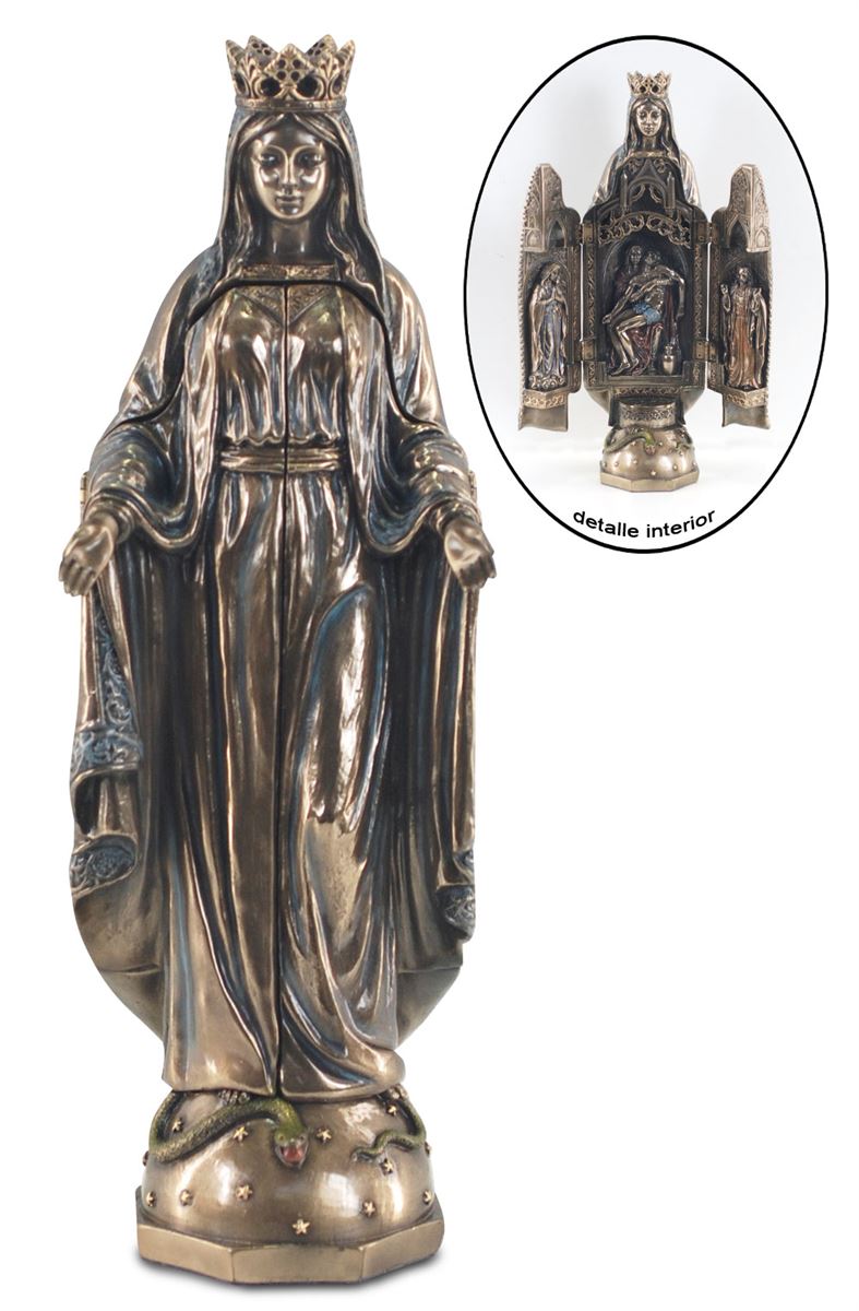 By sigris figura virgen maria figuras bronce colección clásico signes grimalt decor and go