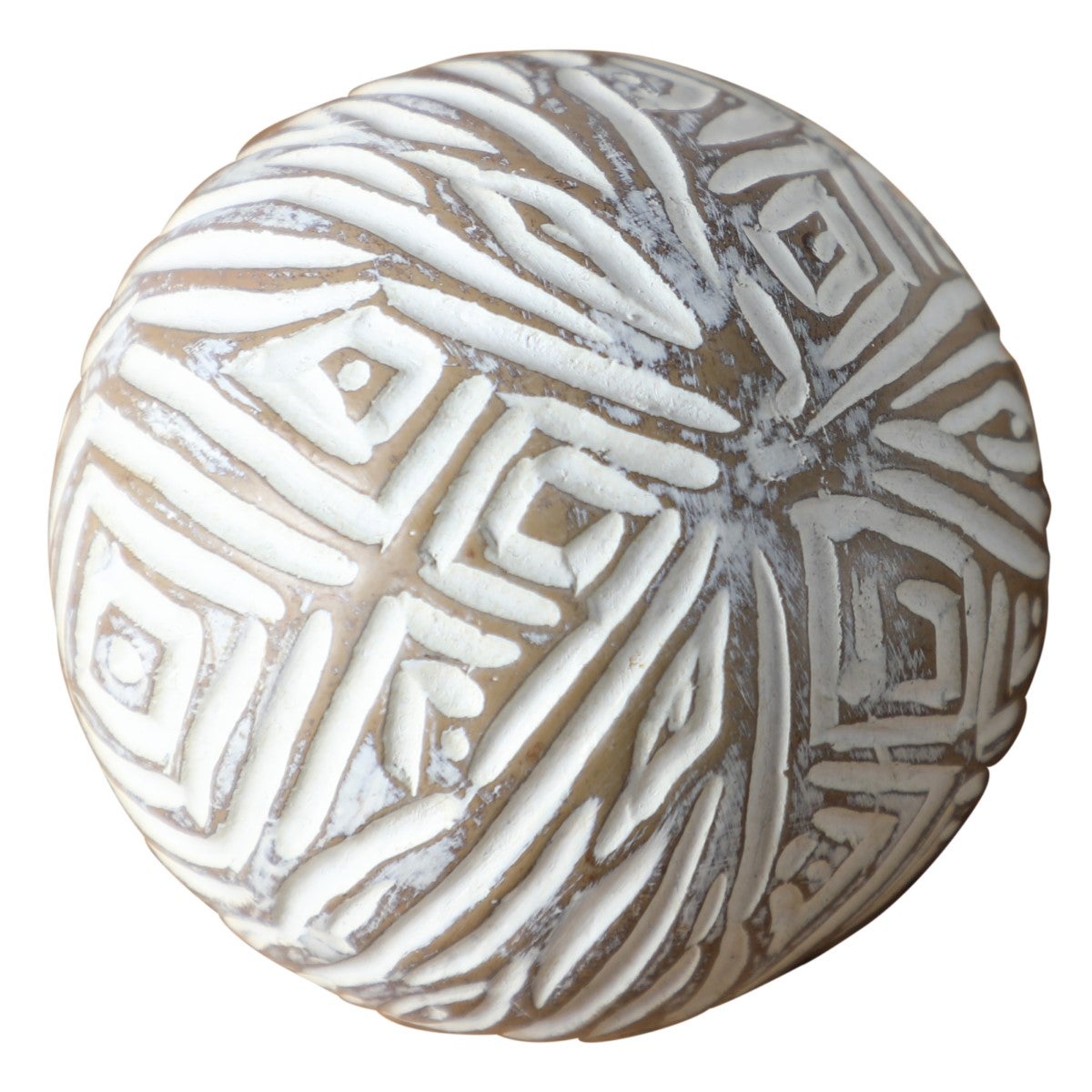 Signes Grimalt By SIGRIS - Bola decorativa Blanco de Resina, Bola de  Decoración Bola Decorativa Bolas Decorativas De Centro De Mesa 10x10x10cm