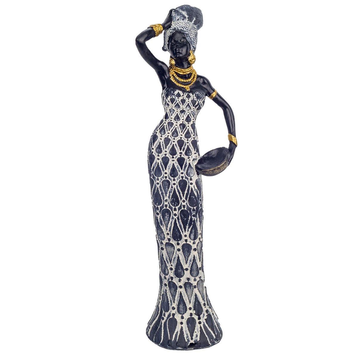 Signes Grimalt By SIGRIS - Figura Africana Negro de Resina, Figura de  Africana Figuras Decorativas Decoracion Salon cm