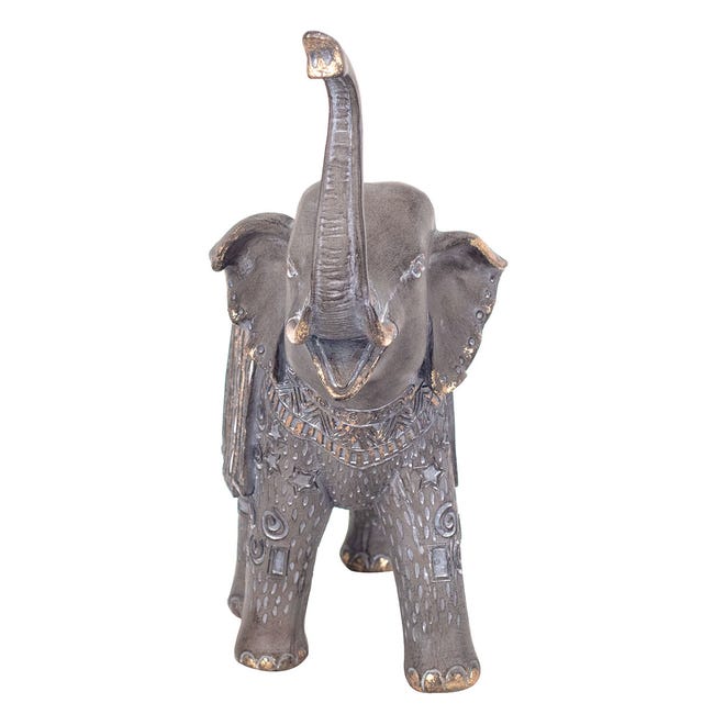 Signes Grimalt - Figura Elefante Rojo de Resina, Figura de Elefante Figuras  Decorativas Decoracion Salon 25x10x20cm BY SIGRIS