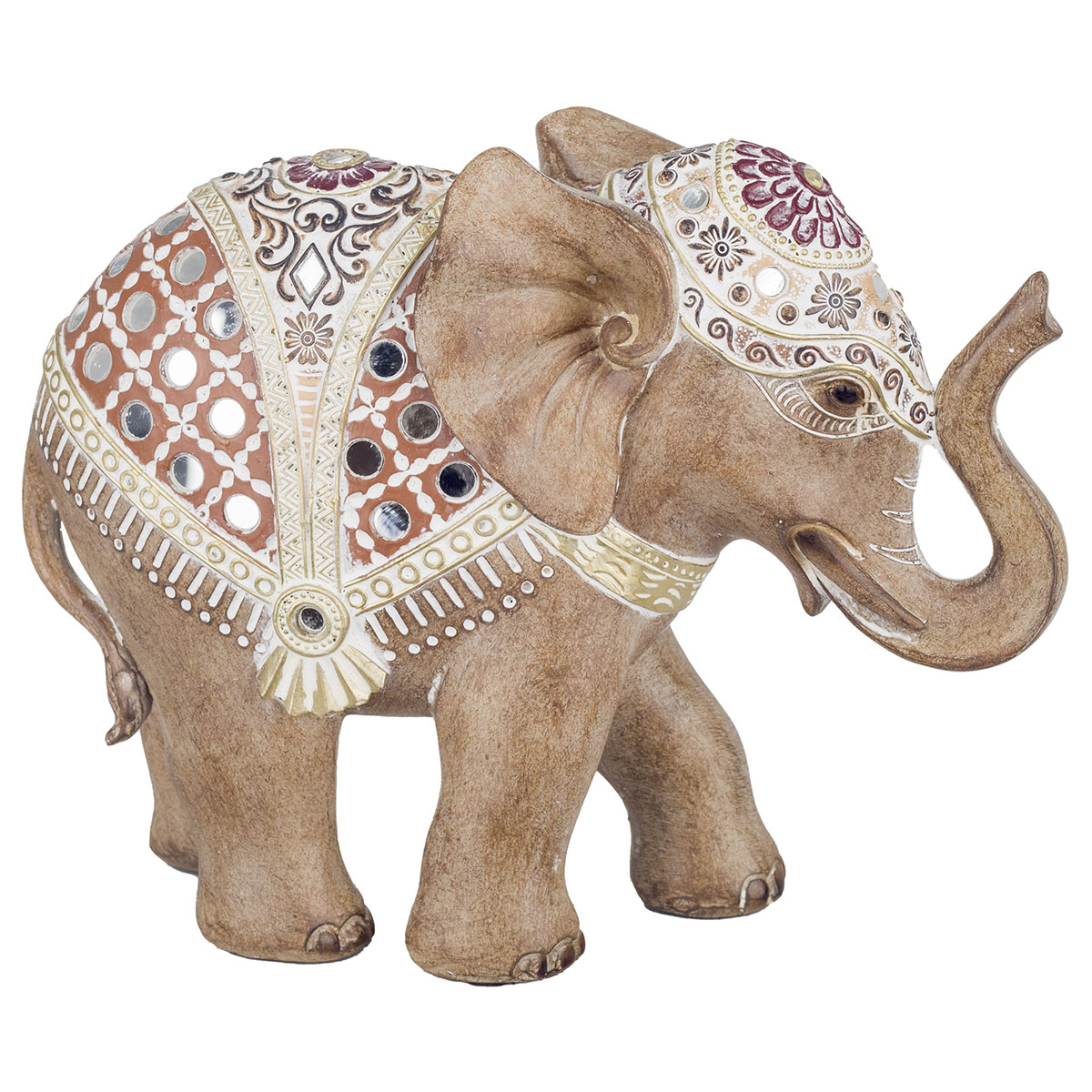 Signes grimalt by sigris - figura elefante marrón de resina | figura de elefante figuras de resina para jardin figura resina decoración 19x7x28cm