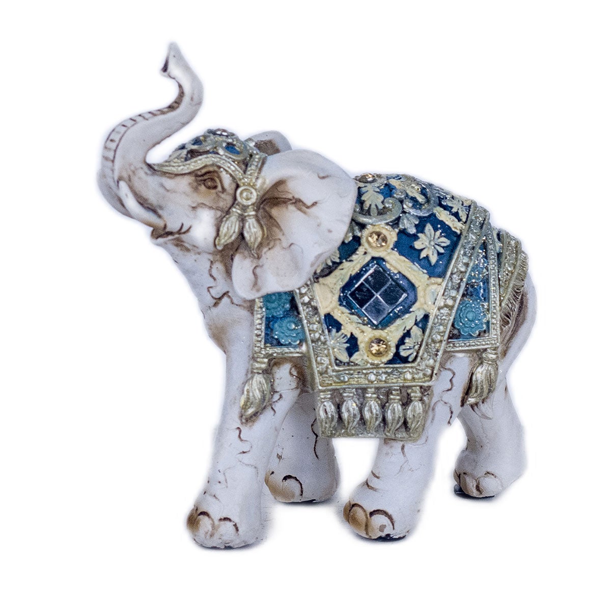 Figura de familia elefante de resina de 30x8x14 cm