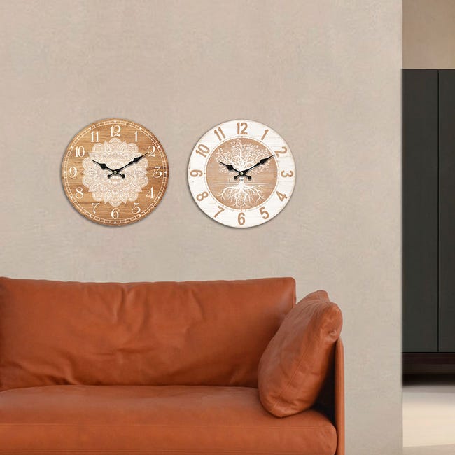 Signes Grimalt By Sigris - Reloj Pared Mandala Adorno Pared | Relojes  Marrón - 34x4x34 cm