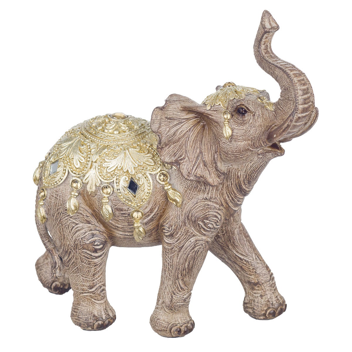 Signes grimalt by sigris - figura elefante marrón de resina | figura de elefante figuras de resina para jardin figura resina decoración 19x8x18cm