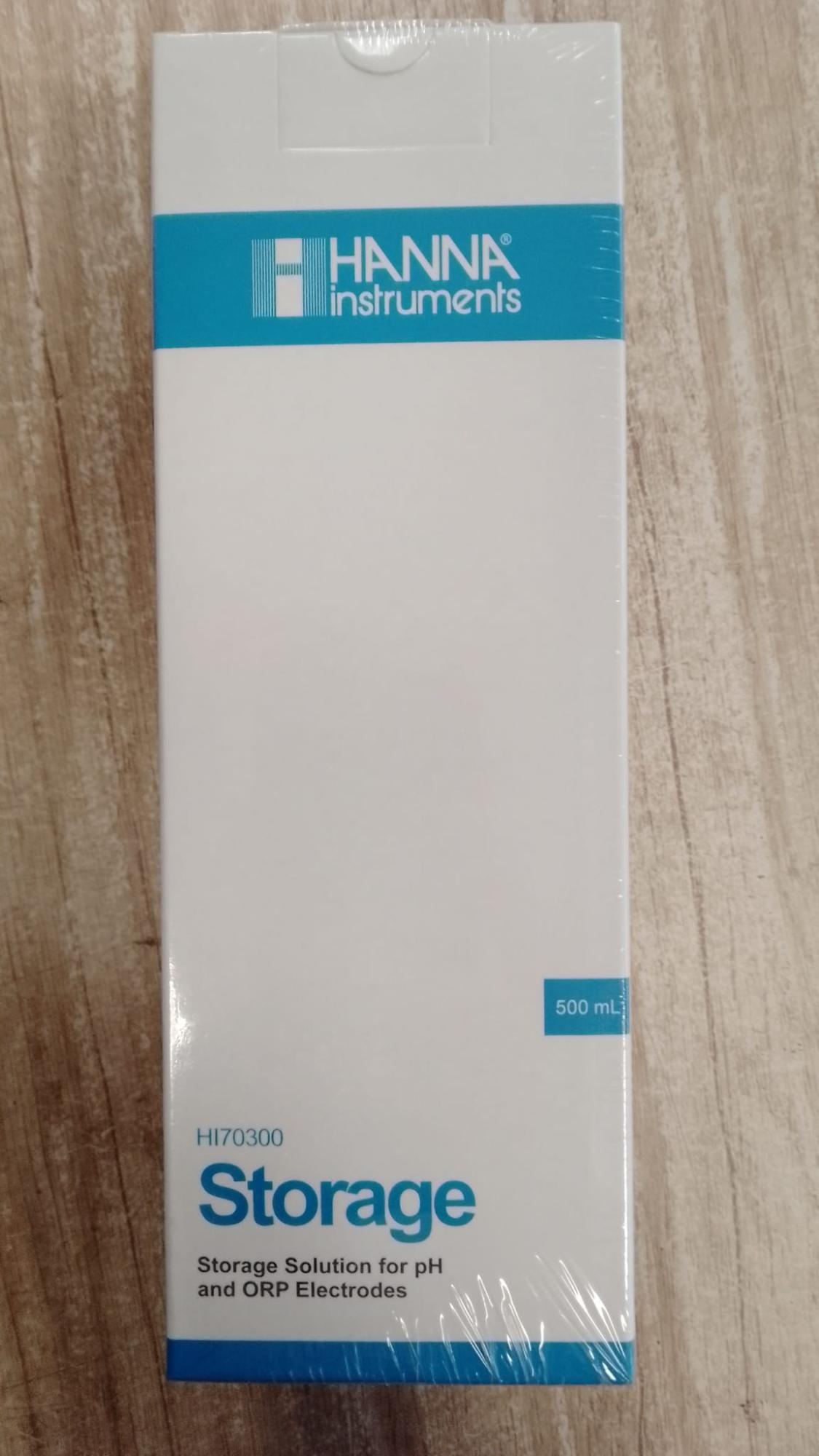 Hanna Instruments HI70300L Solution De Stockage Électrodes PH 500 Ml - Entretien Précis Laboratoire