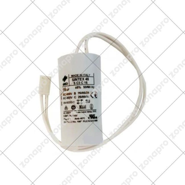 Ariston-indesit CONDENSATORE Lavatrice 16MF (UNIVERSALE) AR045957 Ariston-indesit CONDENSATORE Lavatrice 16MF (UNIVERSALE) AR045957