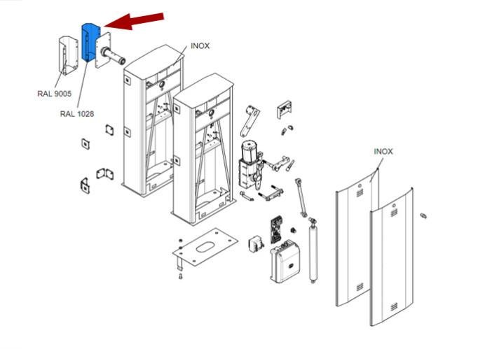 Came pièce détachée bride fixation tige barrière g5000 88001-0187 ...