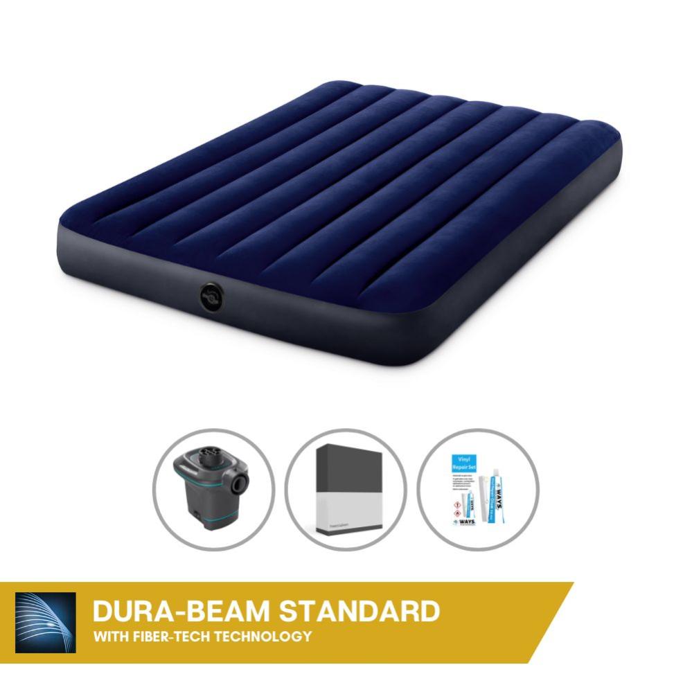 Intex Matelas gonflable personnes 137 x 191 x 25 cm Bleu