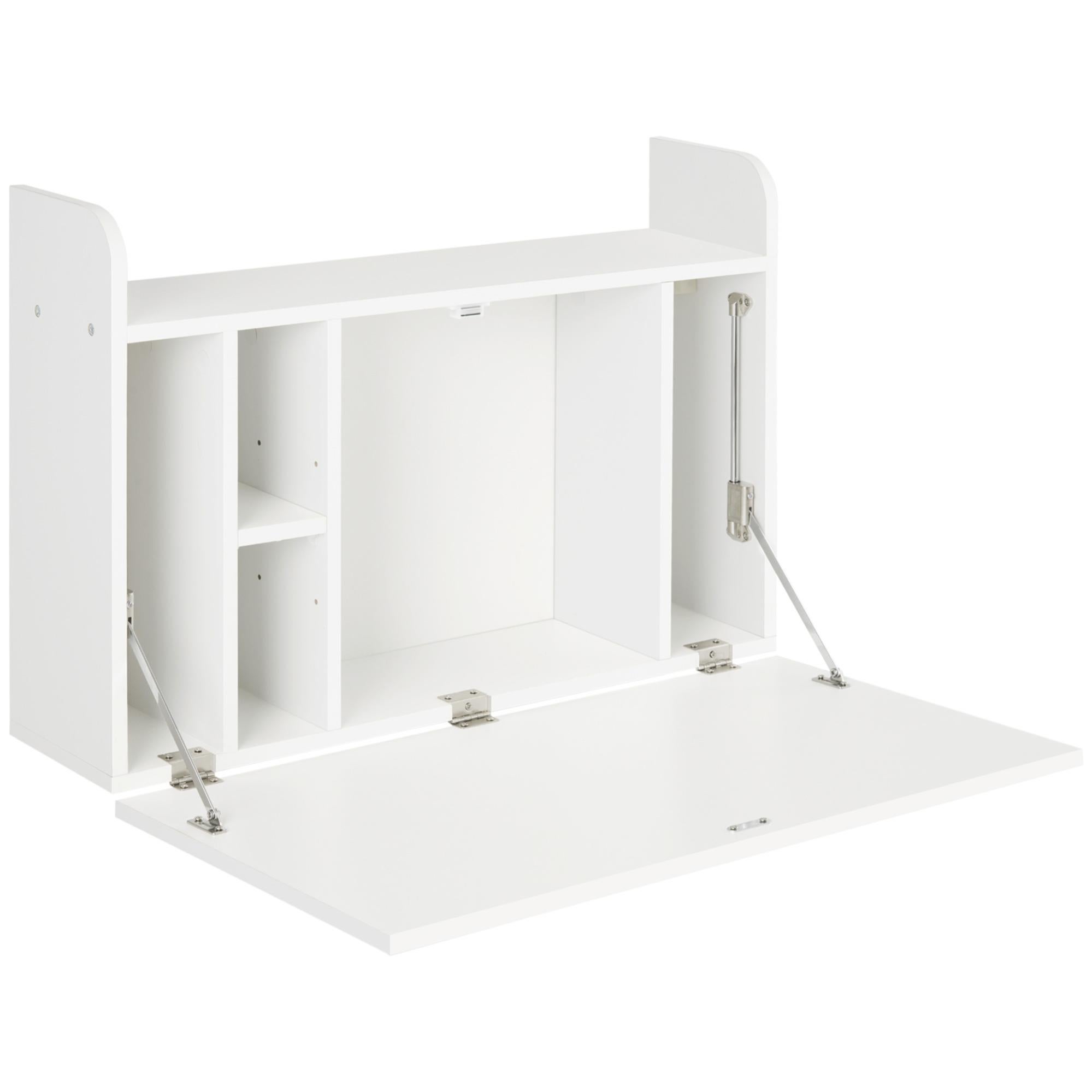 Bureau mural pliable multirangement blanc Leroy Merlin