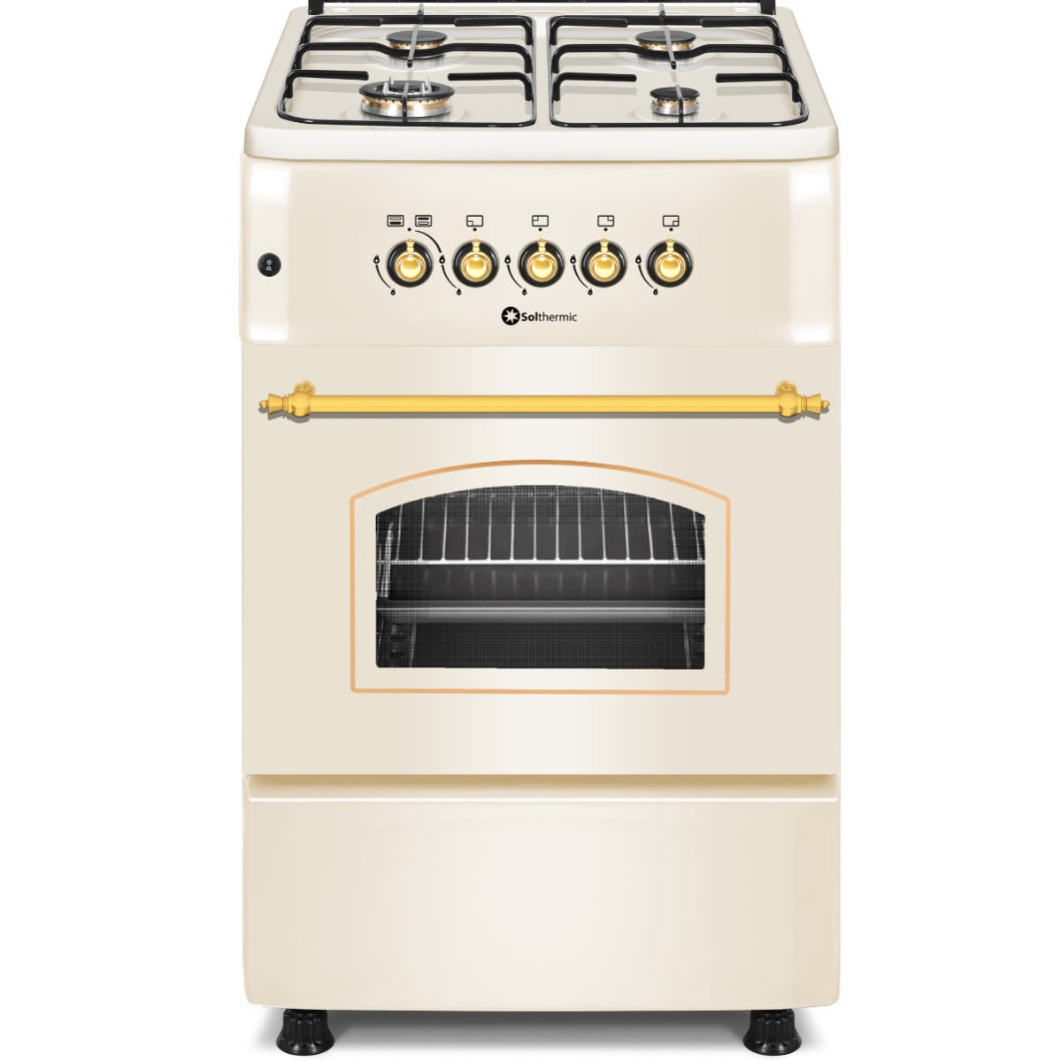 Cocina de Gas F5S40G2C Crema SOLTHERMIC Leroy Merlin